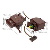 Quartz Clock Movement Kit with Easy Installation and Retro Brown Decorative Mechanism for Clock V1369-AZ3-W-21677
