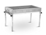 Stainless Steel Portable Outdoor BBQ Barbecue Grill Set Charcoal Kebab Picnic Camping Sets Large V610-BBQ70-SIL
