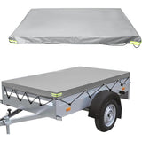 Flat Trailer Cover - 208 X 114 X 13 Cm - Dustproof - For 750 Kg Trailer - Grey V1188-MS-227-0154