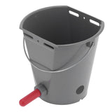 8L Feeder Bucket with 2 Nipple Milk Feeding Barrel Livestock Farm Accessory GrayFor Calf V1294-YM0901-3111210205111