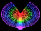LED Light Up Wing for Adults 9.8FT Polyester Glowing Wing Belly Dance Costume Performance Clothing V1294-YM0901-3119240098212