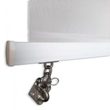 Outdoor Roller Blind Sun Screen Awning With Aluminium Hood V410-ROLL-PEARLGREY2000