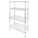 Wire Storage Rack 90x45cm Chrome Shelving with Fixed Legs V63-841421
