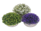 3PCS Artificial Potted Plant Fake Plants Realistic Round Base Long Lasting Easy Maintenance V1294-YM0710-3111230252811