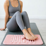 Soft Silicone Acupressure Massage Mat, Reflexology Pad with Rolling Massage Ball, Non V1366-AZ2-W-27723