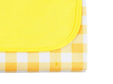 Outdoor Picnic Blanket Oxford Cloth Foldable Multifunctional Sandproof Beach Mat Yellow Checkered V1294-YM0901-3118240002112