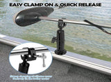 Trolling Motor Stabilizer Mount Support, 304 Stainless Steel and Aluminum Alloy, Effectively Reduces V1369-AZ3-W-12225
