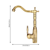 Antique Retro Style Solid Brass Kitchen Bathroom Basin Sink Faucet Hot Cold Pipes Mixer Tap V1294-YM0722-JY03355