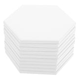 HOOWIFFY 10Set White Ceramic Hexagonal Coasters with Nonslip Heat Resistant Surface for Sublimation V1189-WXFWAL-20260326-02404