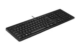 HP 125 Wired Keyboard - Compatible with Windows 10, Desktop PC, Laptop, Notebook USB Plug and Play V1202-V2-NAHP-266C9AA