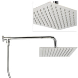 G1/2 Thread 25cm Wall Mounted Shower Stainless Steel Bathroom Rainfall Shower AccessoriesShower V1294-YM0901-3112200111012