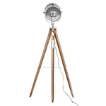 Nautical Tripod Floor Lamp Search Light Modern Chrome Head with Mesh V563-BR-75029