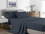 Royal Comfort Bamboo Cooling 2000TC Sheet Set Double - Charcoal ABM-10002302