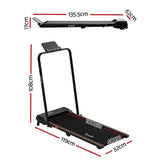 Everfit 3 in 1 Walking Pad Treadmill 12% Incline Foldable Under Desk Treadmills for Home Gym With TMILL-400H-2INC-L-BK