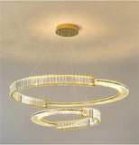 BAMDECOR C3318/2 Modern Crystal Chandeliers Lighting Contemporary Round Chandelier Lighting V255-BAM-C3318-2-0608