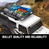 BULLET Car Roof Rack, 123 x 102 x 12cm Universal Luggage Carrier Steel Cage Vehicle Cargo V219-ATOCRBBULAS12
