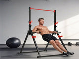 Centra Foldable Power Tower Pull Up Dip Station Adjustable Height Home Gym 220kg SP1102-AU