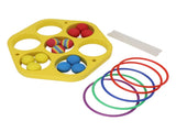 Ring Throw Pool Game Toy EVA Floating Foam with Balls for Kids Adults Water Sports Outdoor Party V1294-YM0703-3111230073111