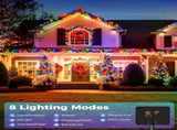 Solar String Lights Outdoor, 2 Pack LED Solar Outdoor Lights Solar Fairy Lights with 8 Lighting V1107-124-87116-MLT4