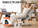 Artiss Computer Desk & Ergonomic Office Chair Set 120cm Home Office Study Desk with 3 Drawers & 3 FURNI-DESK120-2013-WHGY