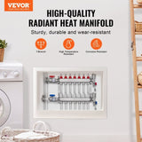 7-Branch Heat Manifold, 1/2" PEX Tubing Manifold, Stainless Steel PEX Manifold for Hydronic V952-DRFSQBXG7HLG5ODPQV0