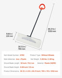 VEVOR Snow Pusher Shovel, 76.2 cm Outdoor Snowplow Shovel with Ergonomic Grip, HDPE Plastic Blade, V952-WLKSL3035INC7ZY9Y001V0