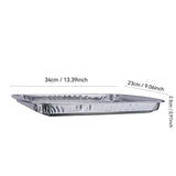 10 Pcs Disposable Aluminum Grill Pans,13.4x9in Heavy Duty Foil Broiler Pans with Ribbed V1369-AZ3-W-14731