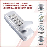 Keyless deadbolt digital electronic door lock keypad mechanical Code Entry Door V63-827161