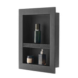 Shower Niche 40.6 x 50.8 x 10.2 cm Recessed Wall Divider Shelf Bathroom V952-SLLYBK2C16INJ0D06001V0
