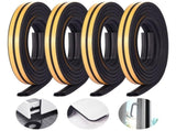 4 Pcs Weather Stripping Door Seal Strip,65 ft Adhesive Door Insulation Foam Weather Strip for Home V1192-AZ-W-31134