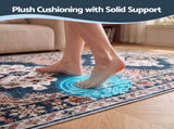 Artiss 60 x 300 cm Washable Runner Area Rug No Hard Glue Quilt-Like Soft for Home Decor, 0.5cm FLR-4857-60X300-BL