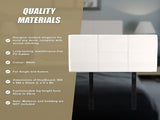 PU Leather Single Bed Headboard Bedhead - White V63-768085