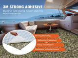 Boat Flooring, EVA Foam Boat Decking 94.5" x 35.4", Non-Slip Self-Adhesive Flooring, 23.2 sq.ft V952-CBZZFHPMDDCLBJS48V0