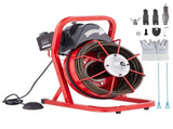 Drain Cleaner Machine Drain Auger 50FT x 1/2 Inch Manual Feed & 4 Cutters V952-SDJJKLSGDSTJZQNLAV3
