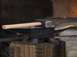 Single Horn Anvil, 22Lbs Cast Steel Anvil, High Hardness Rugged Round Horn Anvil Blacksmith, Large V952-ZT22LBITALIANJYDMV0