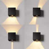 Wall light - cube lamp - Outdoor lamp - for indoor and outdoor use - black - industrial - LED lamp V1188-MS-313-0070