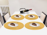 Braided Placemats for Dining Set of 6 - Round 15 inch Woven Heat Resistant Non-Slip Kitchen V1189-WXFWAL-20260319-01091