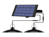 Solar Powered Pendants Light with Adjustable Panel Auto ON/OFF Lighting Sensor IP65 Water-resistant V1294-YM0901-L4166WW-2