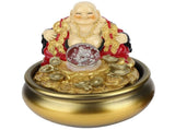 LED Water Fountain Innovative Resin Waterfall Ornament Art Crafts for Home Office Landscape V1294-YM0901-3111200232216