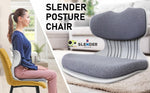 Slender Chair Posture Correction Seat Floor Lounge Padded Stackable GREY V274-FT-SLDC-GY