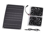 Solar Panel Fan Kit 100W Dual Fans IP67 Waterproof Low Noise Wide Application Solar Powered Fan For V1294-YM0715-3111220138411