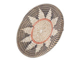 Round Grass Wall Ornaments 35cm Diameter Hand Knitting Hanging Woven Wall Baskets for Living Room V1294-YM0703-3115230050712