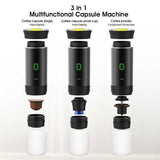 Black Portable Electric Coffee Grinder Compact Coffee Bean Grinder Fresh Coffee V1102-DSZ-COF-001
