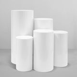 5pcs Metal Round Plinth Cylinder Pedestal Stand Wedding Decoration Cake Flower V201-C0005WH8AU