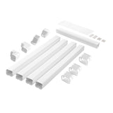 Mini Split Line Set Cover 76.2mm W830mm L, PVC Decorative Pipe Line Cover For Air Conditioner with V952-BSKSQFTSKDGX6NH9BV0
