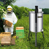 VEVOR 4 Frame Electric Honey Extractor Beekeeping 120 W Motor 2 Clear Lids V952-S-4XXDDYMJ0000001V3
