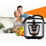 SOGA 2X Stainless Steel Electric Pressure Cooker 12L Nonstick 1600W ELECTRICPRESSURECOOKER12LX2