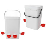 Large Capacity Automatic Chicken Waterer and Feeder Set 12 Liter Portable Poultry Automatic Waterer V1294-YM0703-3111230123211