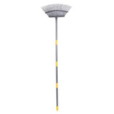 Garden Rake Wide Leaf Rake for Shrub with 25 Tines Yard Thatching Rake with Adjustable Handle for V1294-YM0901-3111240320811