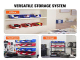 Plastic Storage Bin, , Hanging Stackable Storage Organizer Bin, Blue/Red, V952-DDWLX6G00000096OEV0
